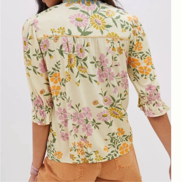 Anthropologie Bl-nk London Embroidered Stephanie top size 2X - Picture 3 of 11